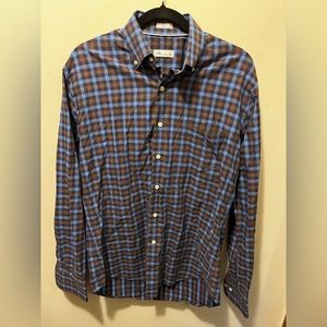 Peter Millar Orin stretch cotton‎ sport button down sz medium